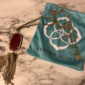 Kendra Scott “Rayne” tassel pendant necklace